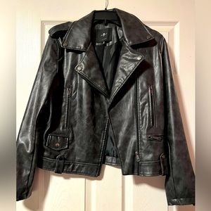 7 For All Mankind faux leather jacket